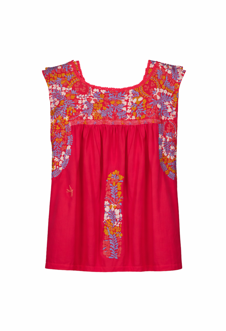 Flores Blouse Blouse Flores Coral Blouse Flores Coral Blouse | Mi Golondrina