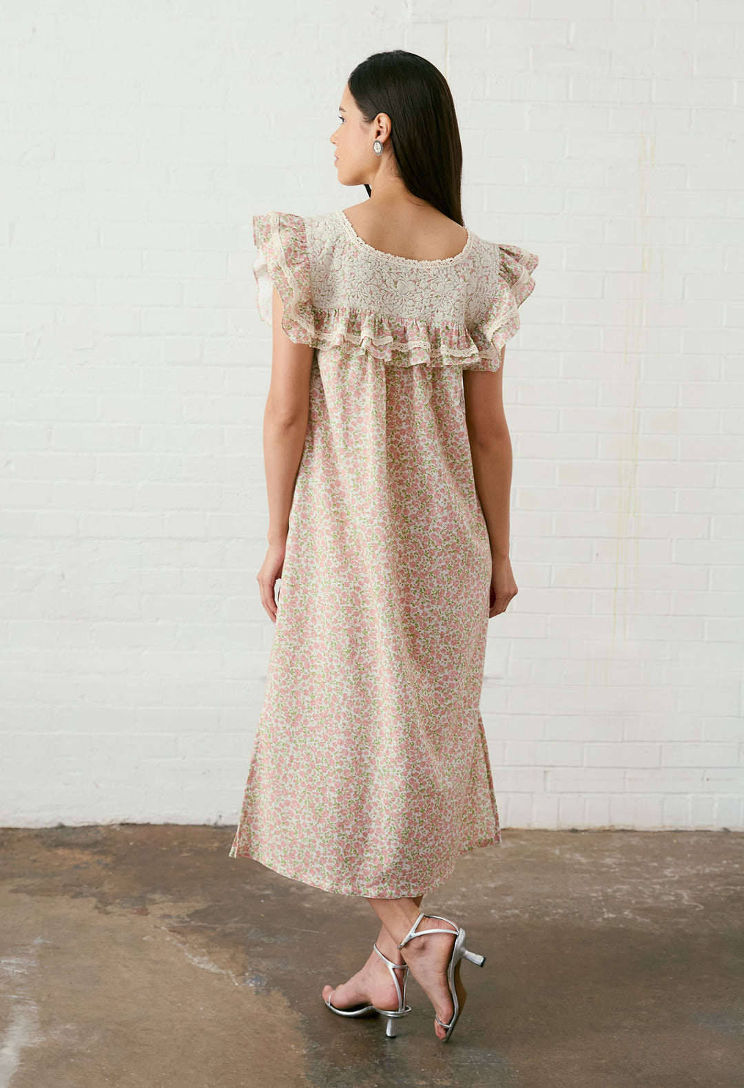 Soledad Rosa Primavera Midi Dress