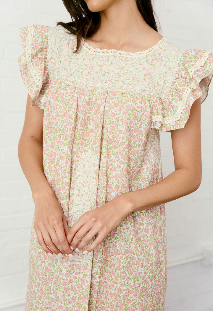 Soledad Rosa Primavera Midi Dress