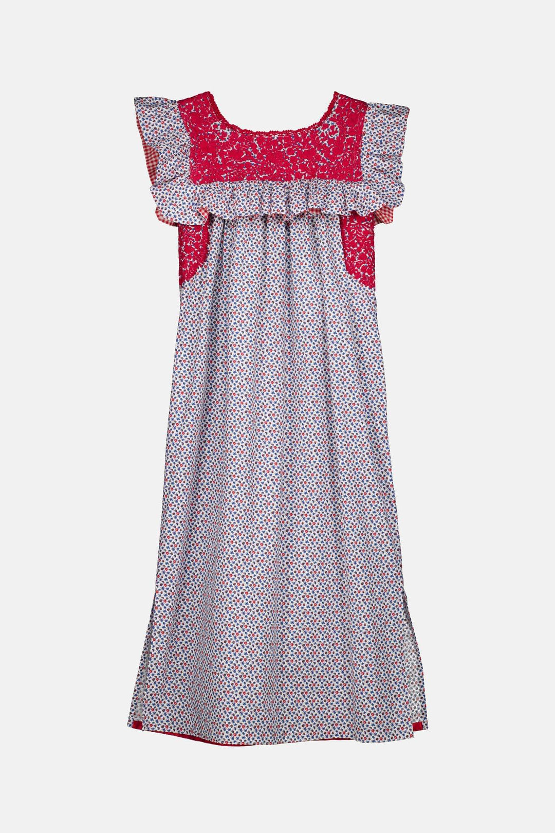 Soledad Floral Roja Midi Dress