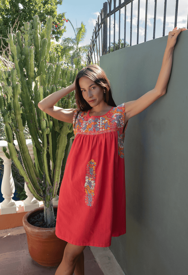 Flores Short Dress Dress Flores Coral Short Dress Flores Coral Short Dress