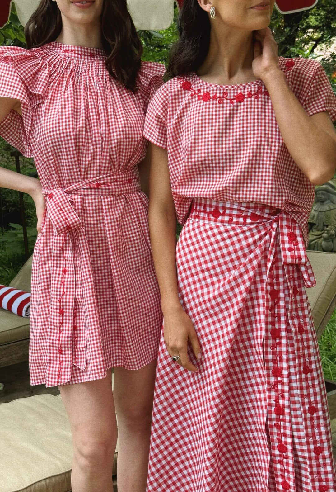 The Wrap Skirt Gingham Roja