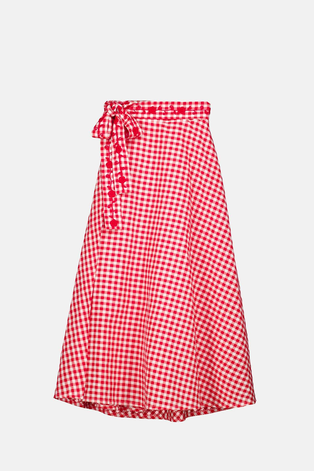 The Wrap Skirt Gingham Roja