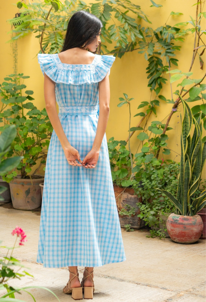 Karla Azul Gingham