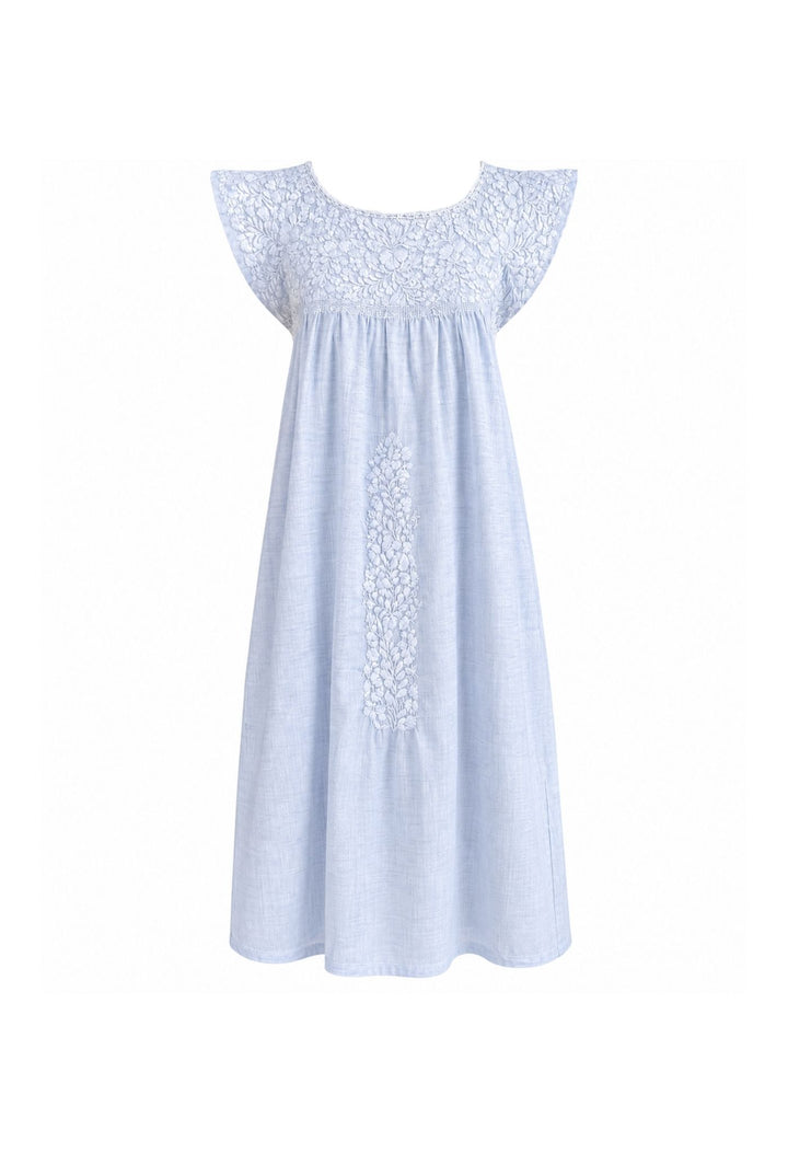 Flores Short Dress Dress Flores Light Blue Short Dress Flores Light Blue Short Dress
