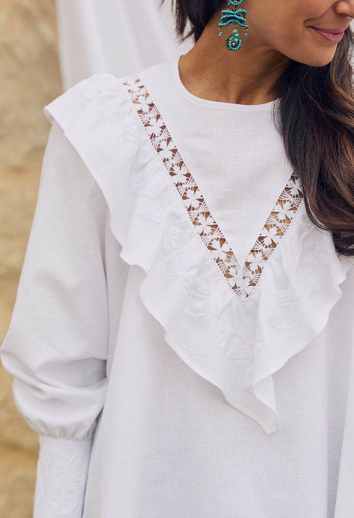 Valentina Blanca Nieve Blouse