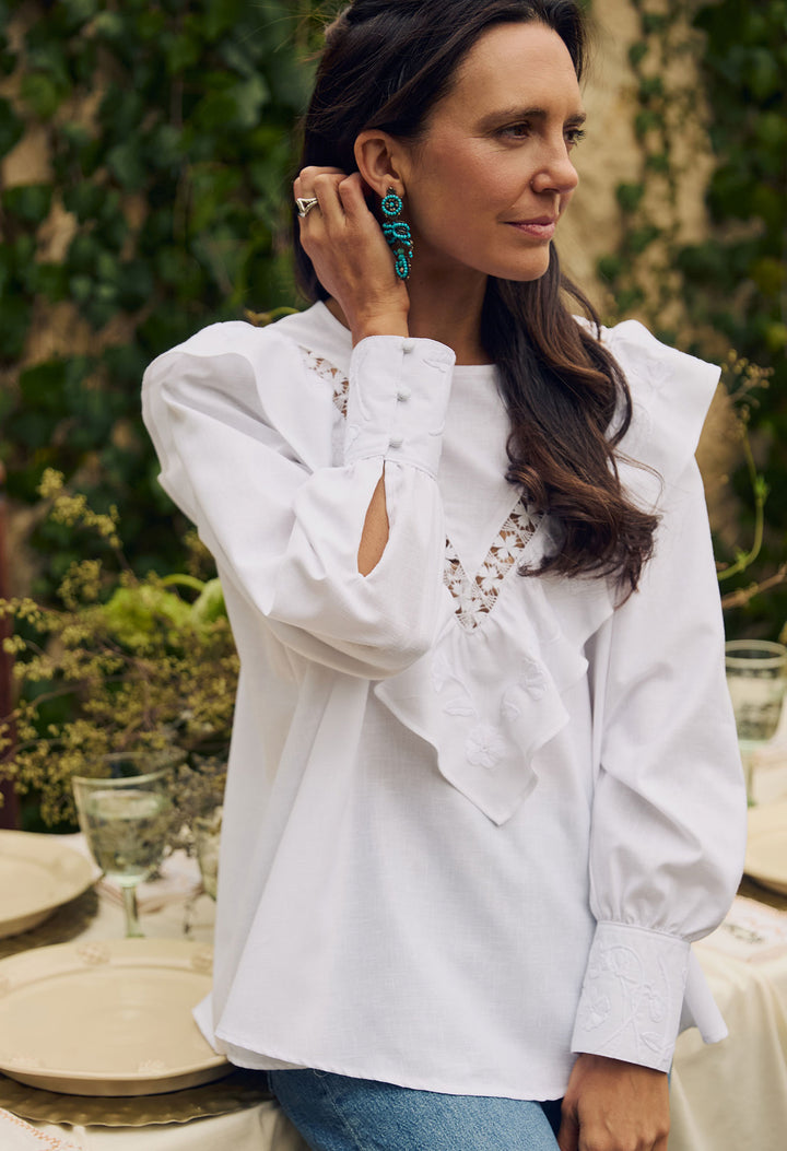 Valentina Blanca Nieve Blouse