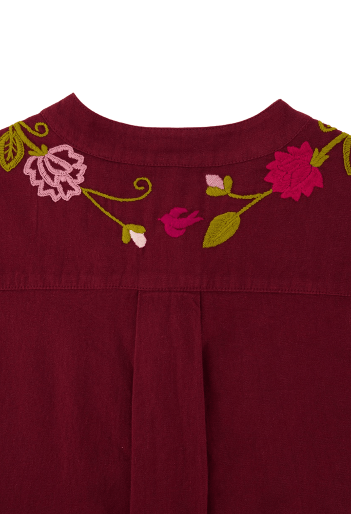 Valeria Granate Midi Dress