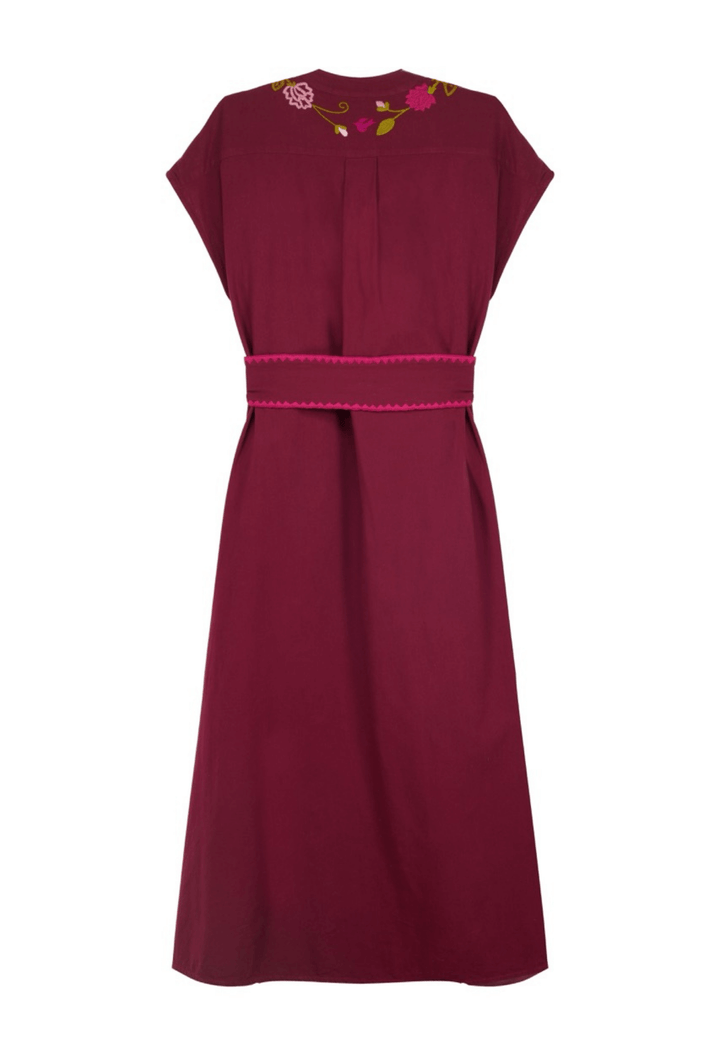 Valeria Granate Midi Dress