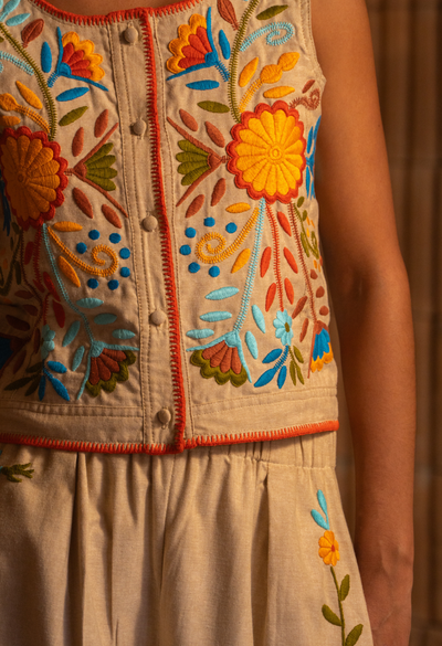 Alba Embroidered Vest