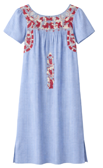 Liliana Midi Dress Dress Liliana Light Blue Gingham Fourth of July Midi Dress Liliana Light Blue Gingham Fourth of July Midi Dress