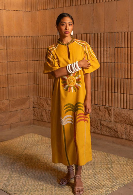 Malena Amarilla Caftan Dress