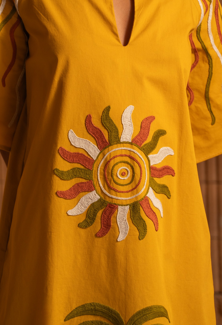 Malena Caftan Dress Dress Malena Amarilla Caftan Dress Malena Amarilla Caftan | Mi Golondrina