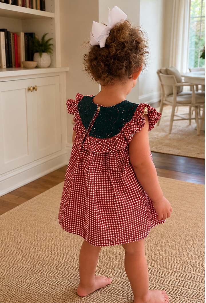 Olivia Bloomer Set Baby Olivia Red Gingham Bloomer Set Olivia Red Gingham Bloomer Set | Mi Golondrina