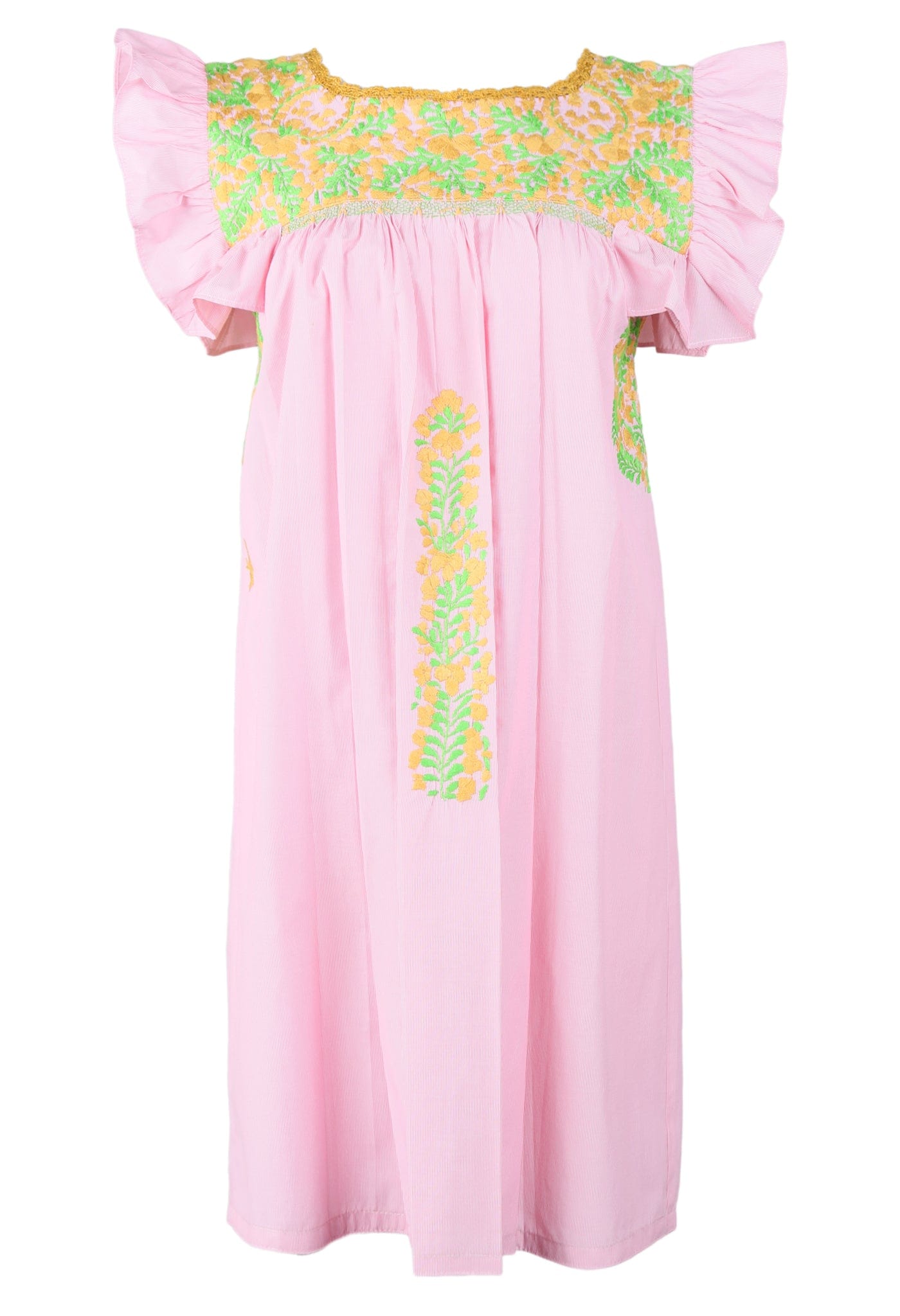 Soledad Short Dress Dress Soledad Pastel Ambar y Lima
