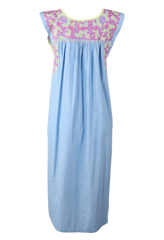 Flores Midi Dress Dress Angel Limon y Magenta