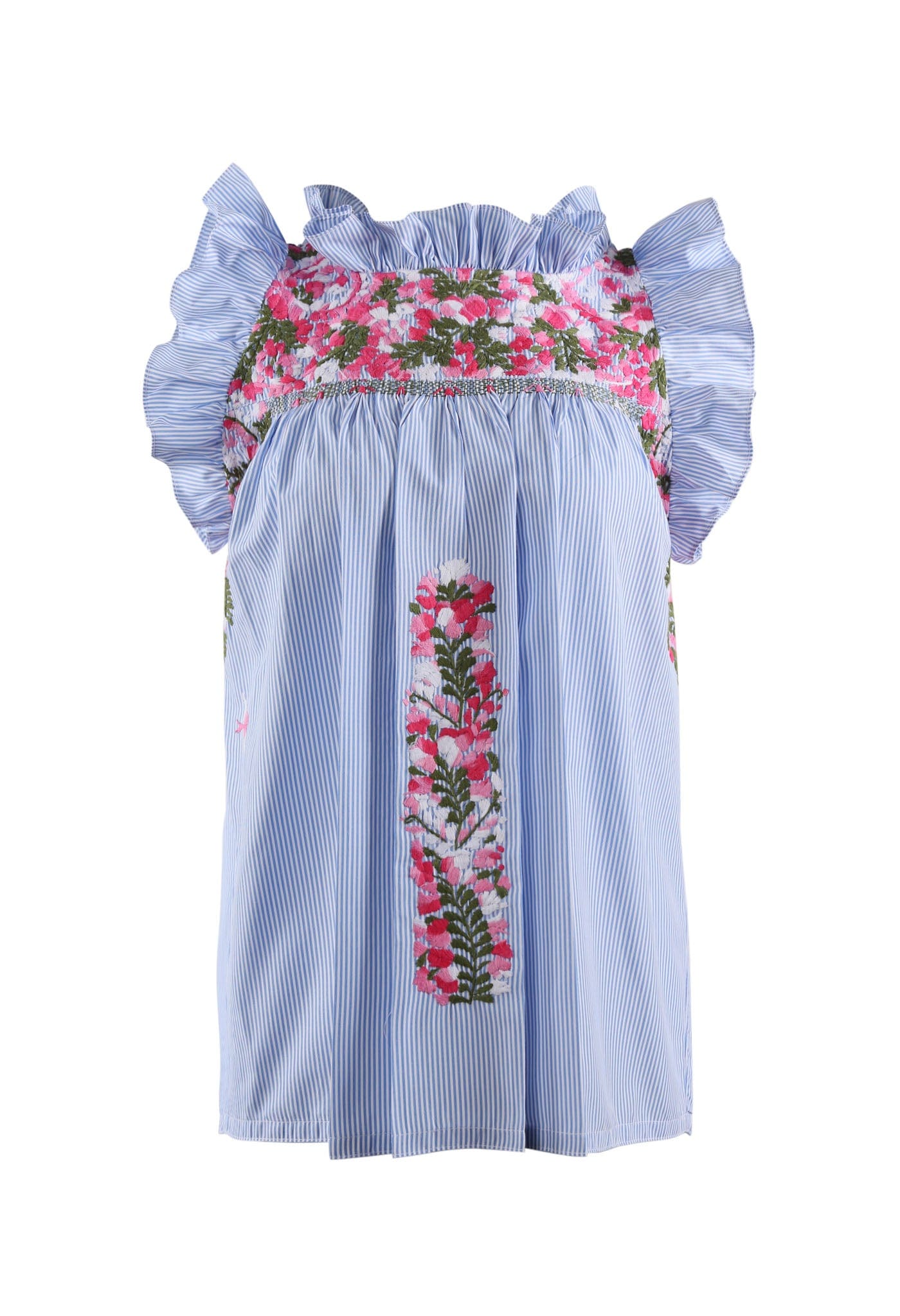 Olivia Blouse Blouse Olivia Suerte Rosa Brillante y Olivo