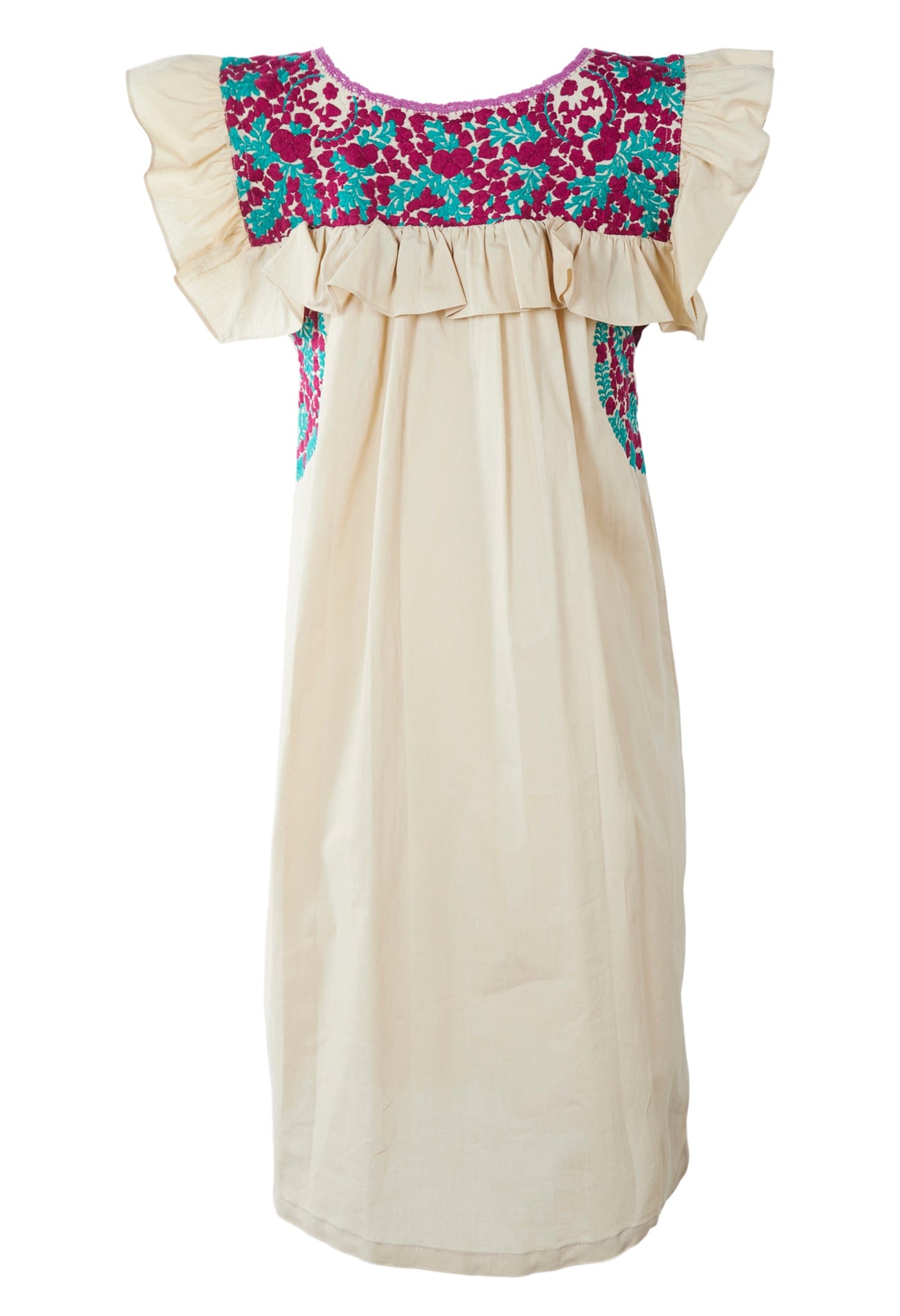 Soledad Short Dress Dress Colinas Rubi y Turqesa