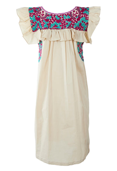 Soledad Short Dress Dress Colinas Rubi y Turqesa