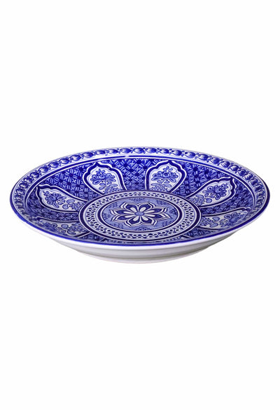 Gorky Gonzalez Ceramics Large Platter Blue and White Large Platter