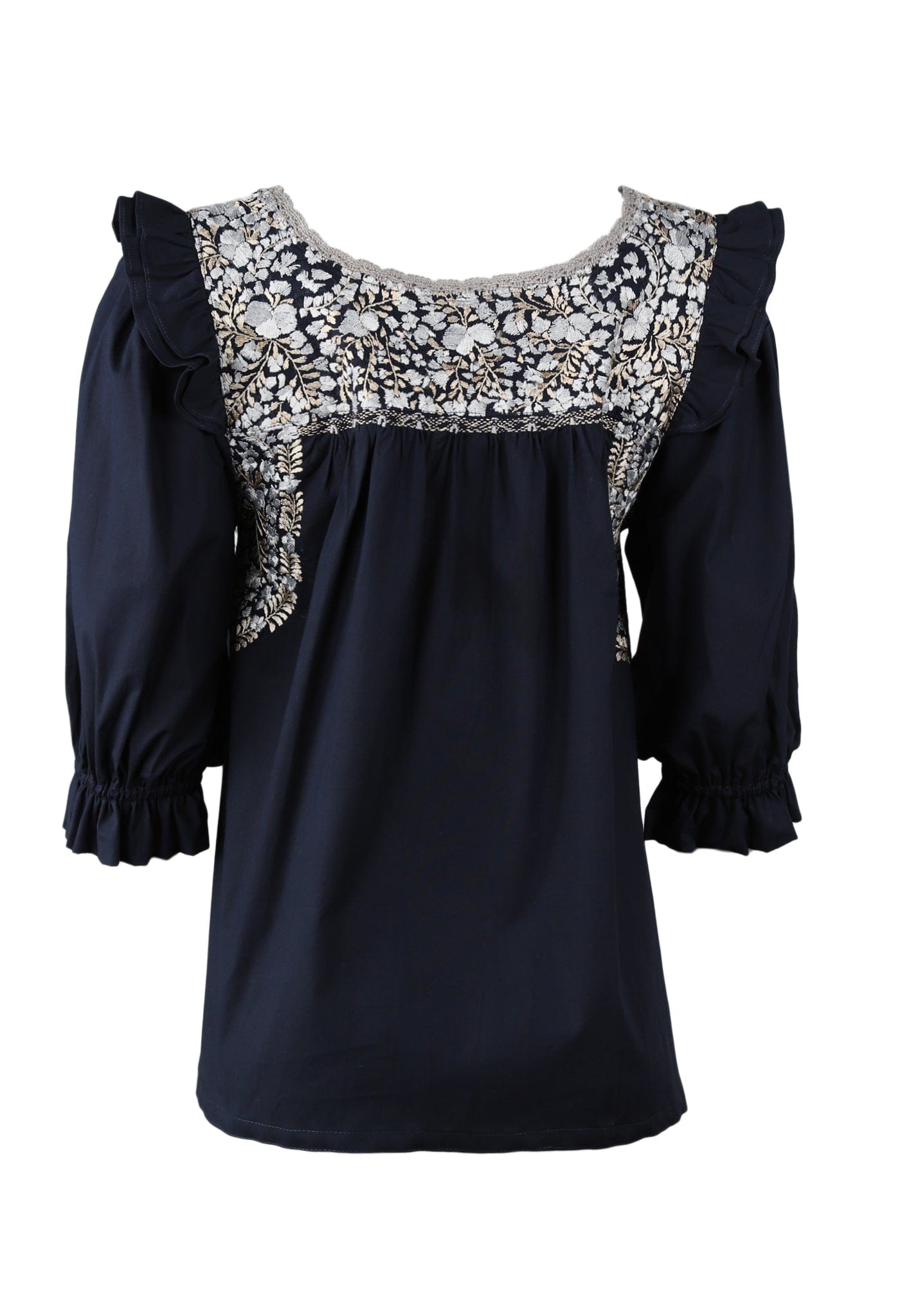 Fernanda Blouse Blouse Fernanda Lago Gris y Beige