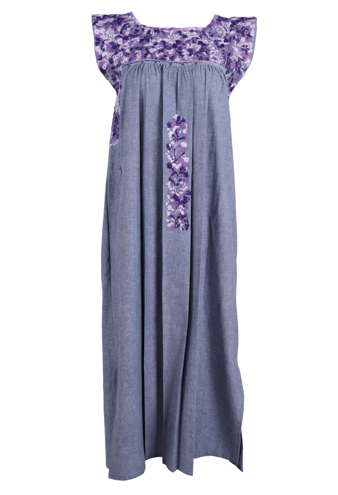 Flores Midi Dress Dress Baile Violeta Brillante
