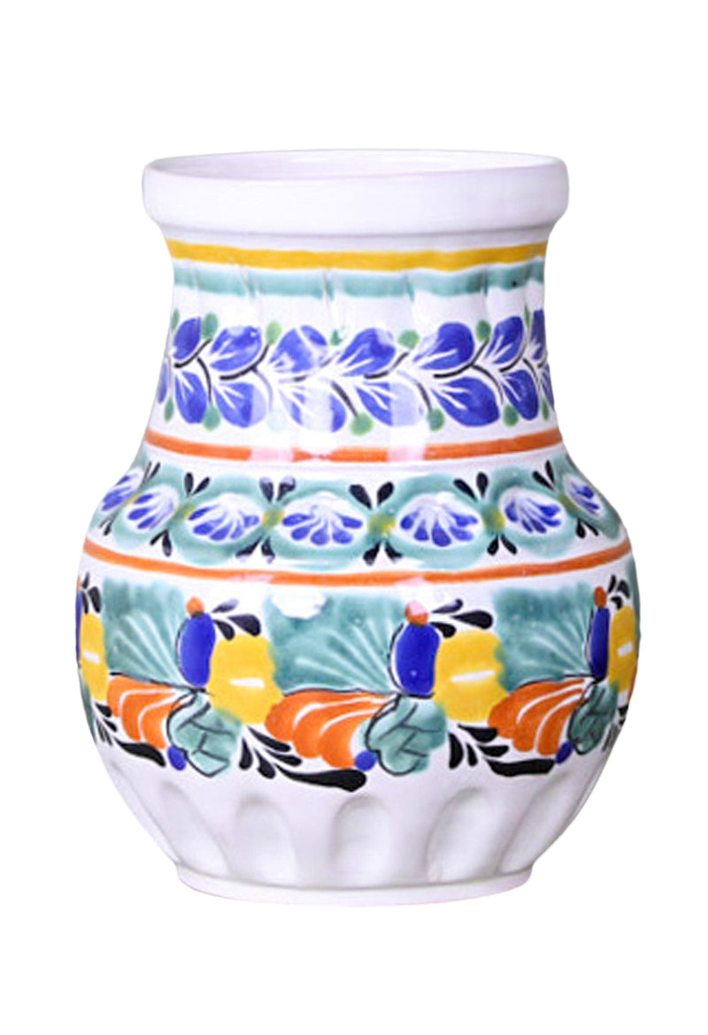 Gorky Gonzalez Ceramics Medium Vase Wide Medium Multicolor Flower Pot Dos