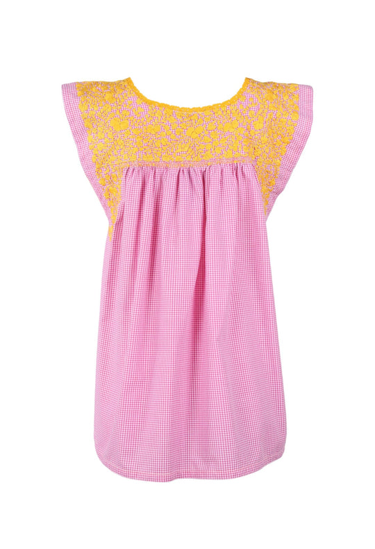 Flores Blouse Blouse Chispa Amarillo