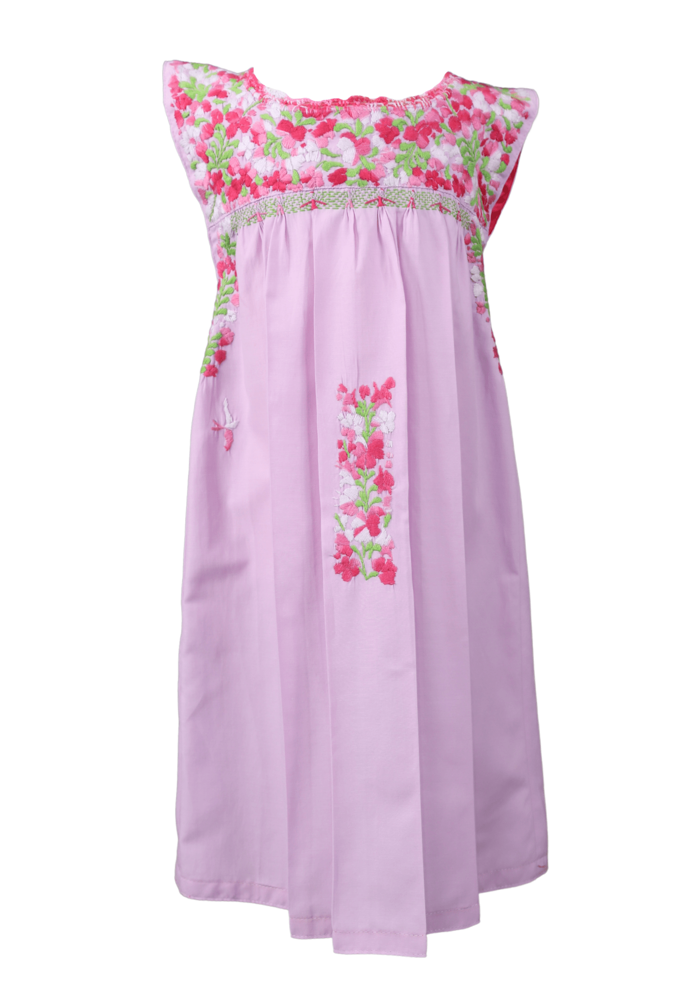 Florecita Dress Childrens 6Y Florecita Lila Fucsia Brillante y Lima