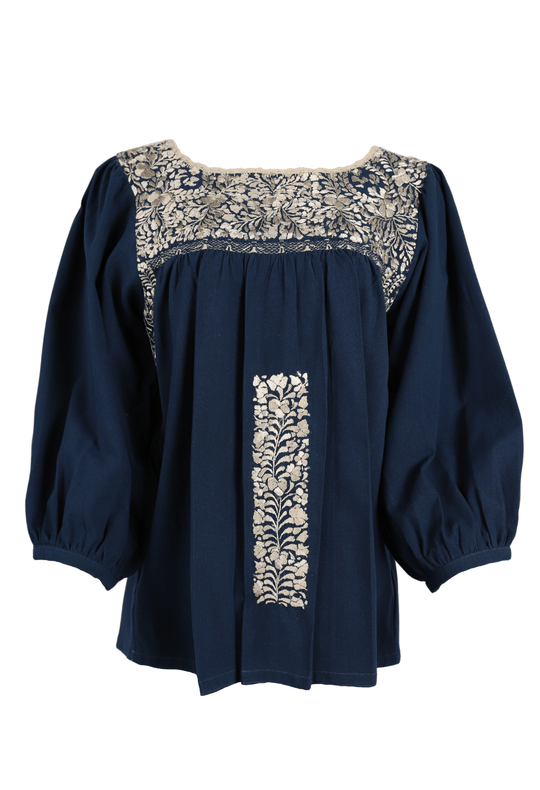 Catalina Blouse Blouse Catalina Grueso Oro Seda