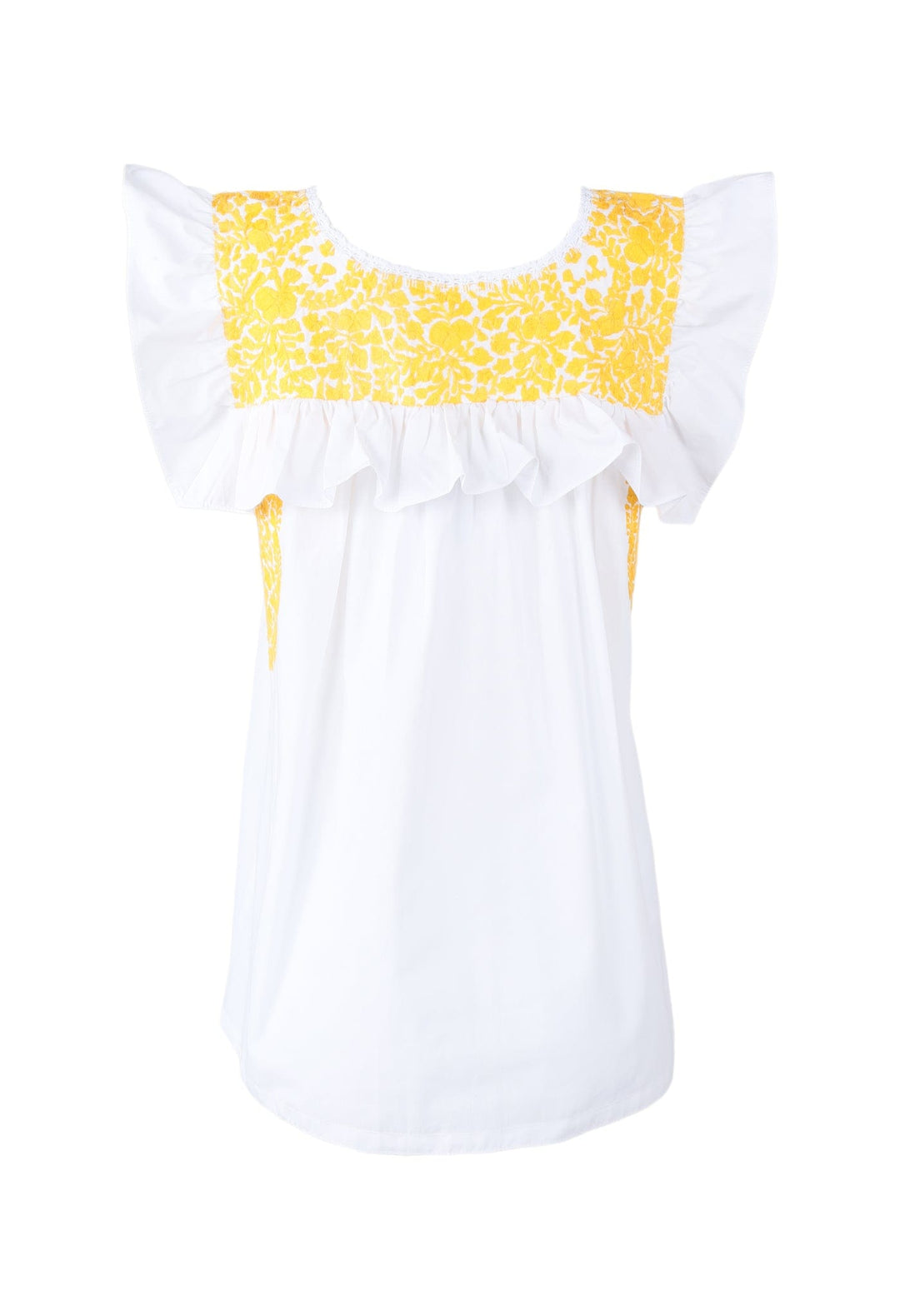 Soledad Blouse Blouse Soledad Blanca Amarillo