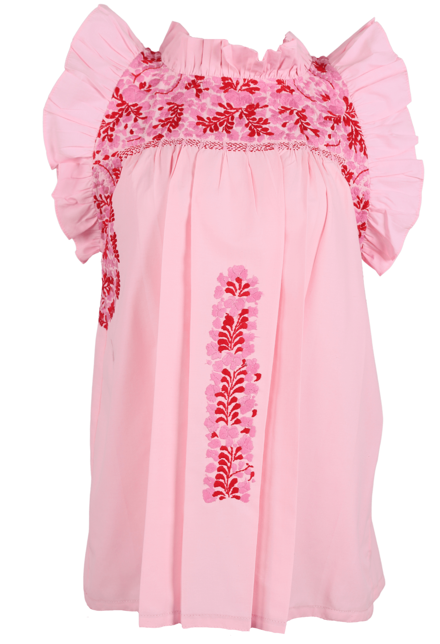 Olivia Blouse Blouse Olivia Chica Rosa y Rojo
