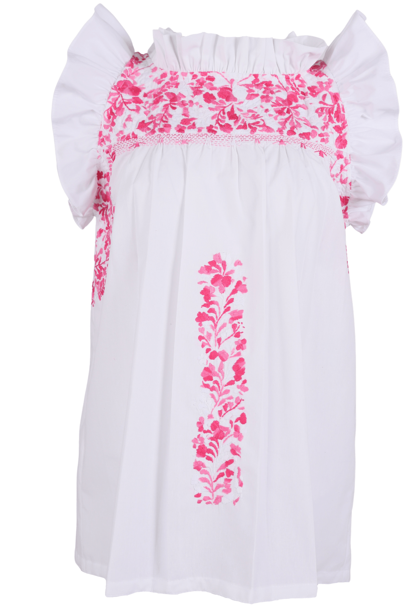 Olivia Blouse Blouse Olivia Blanco Rosa Brillante