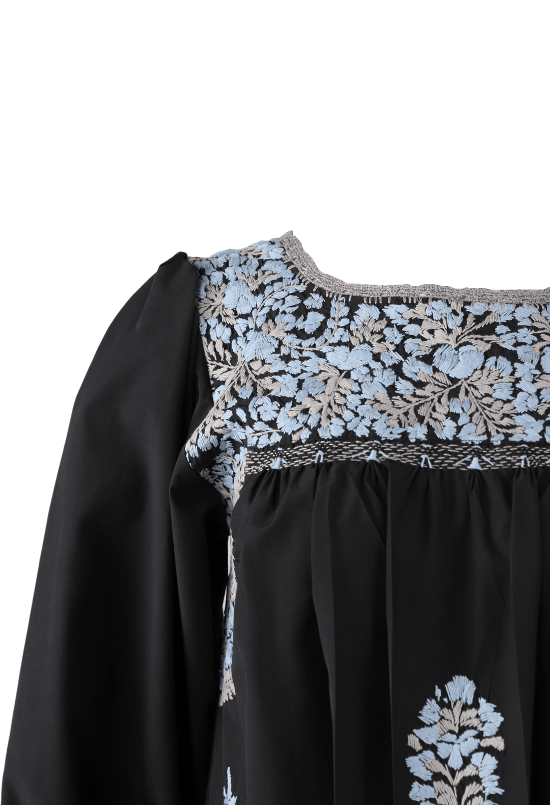 Catalina Blouse Blouse Catalina Noche Celeste y Gris