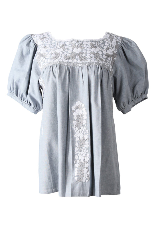 Carolina Blouse Blouse Carolina Dos Nieve y Gris