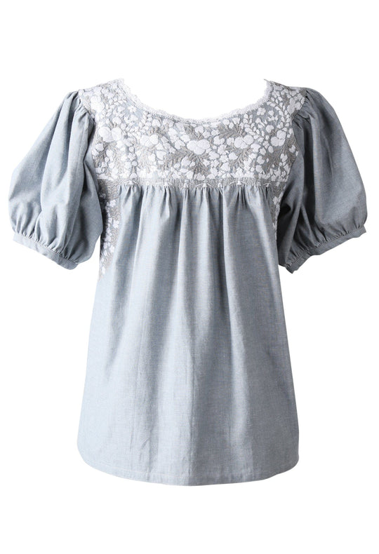 Carolina Blouse Blouse Carolina Dos Nieve y Gris