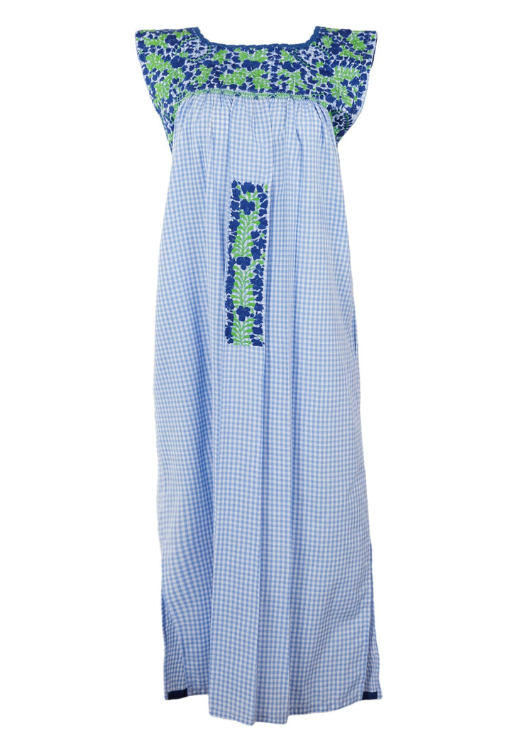 Flores Midi Dress Dress Small Vida Azul y Lima
