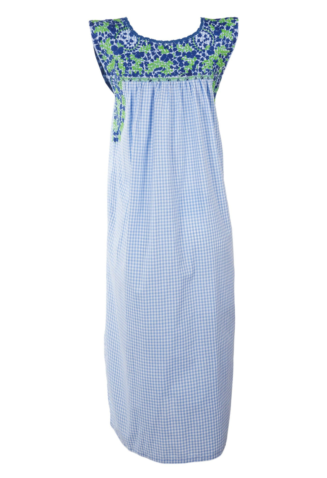 Flores Midi Dress Dress Small Vida Azul y Lima