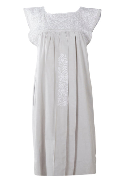 Flores Midi Dress Dress Medium Nublado Nieve