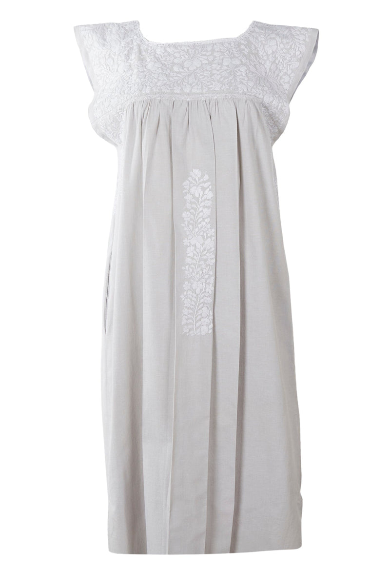 Flores Midi Dress Dress Medium Nublado Nieve