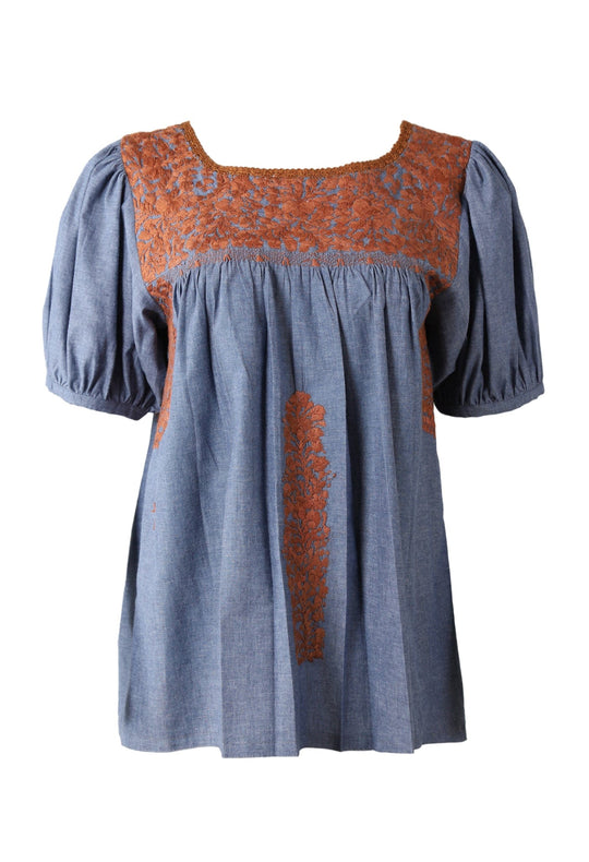 Carolina Blouse Blouse Carolina Nube Marron