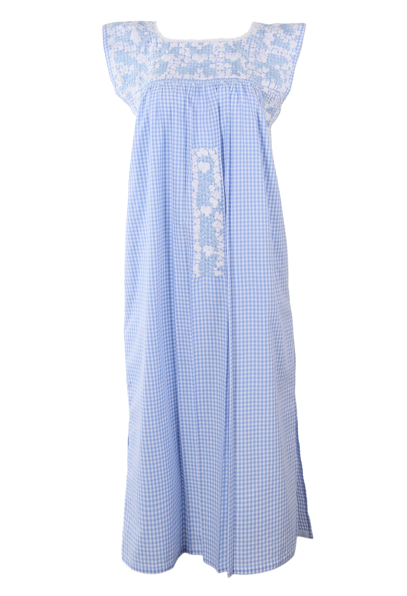 Flores Midi Dress Dress Vida Nieve y Celeste