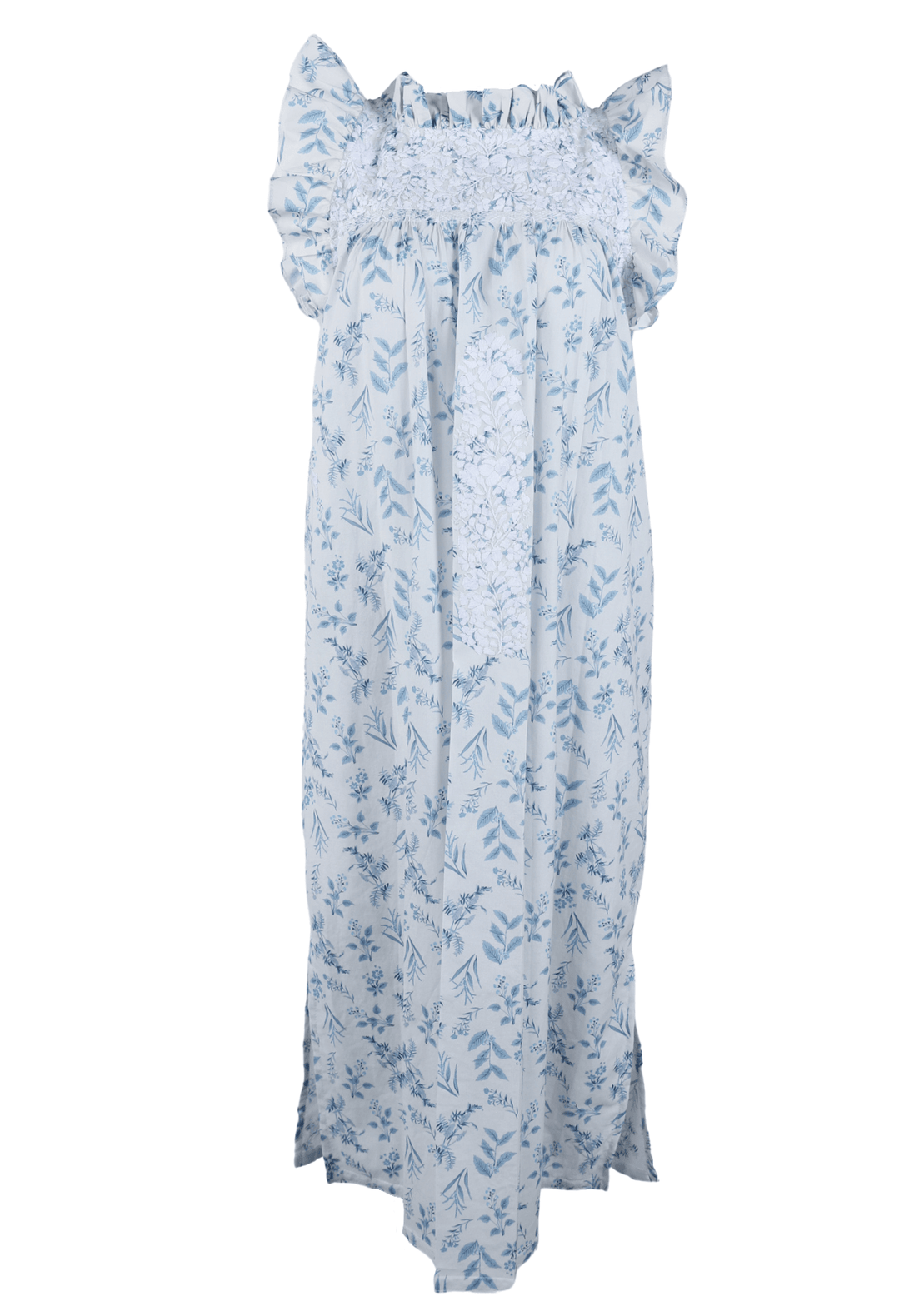 Olivia Specialty Midi Dress Dress Olivia Floral Blanca Azul