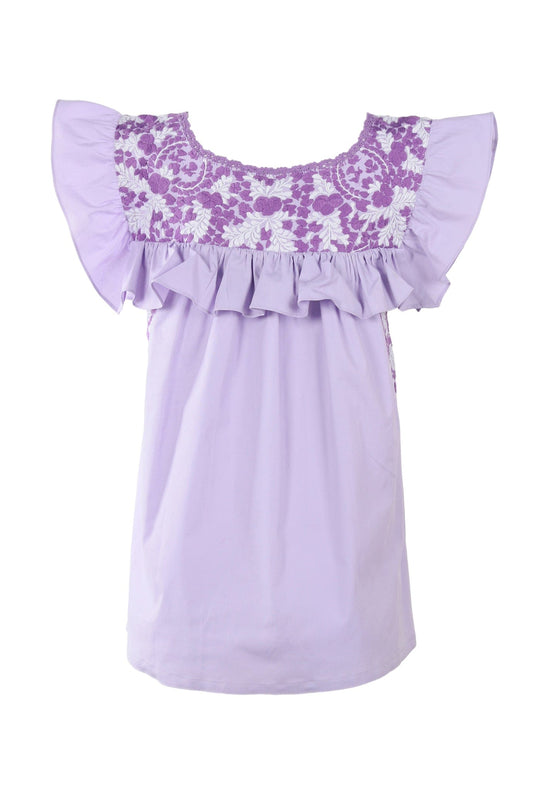 Soledad Blouse Blouse Medium Soledad Lila Lavanda y Nieve