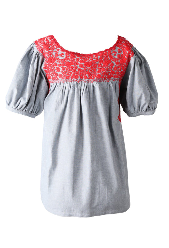 Carolina Blouse Blouse Carolina Dos Rojo