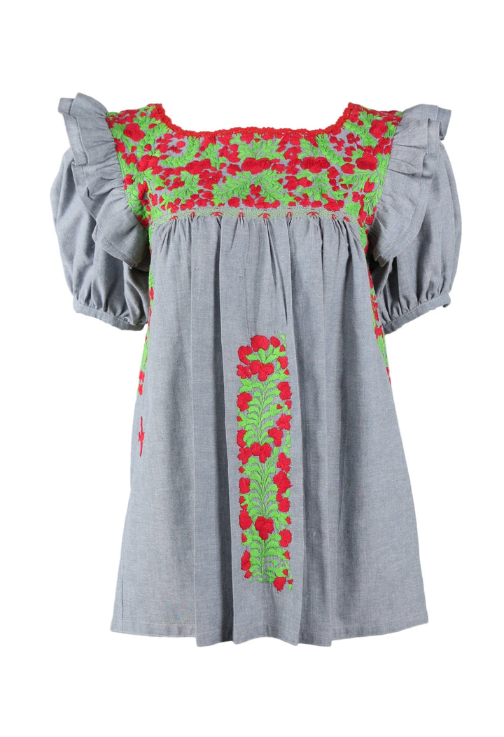 Renata Blouse Blouse Renata Dos Tomate y Lima
