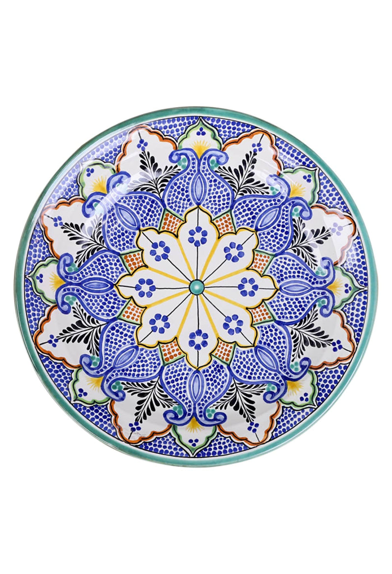 Gorky Gonzalez Ceramics Large Platter Round Floral Platter