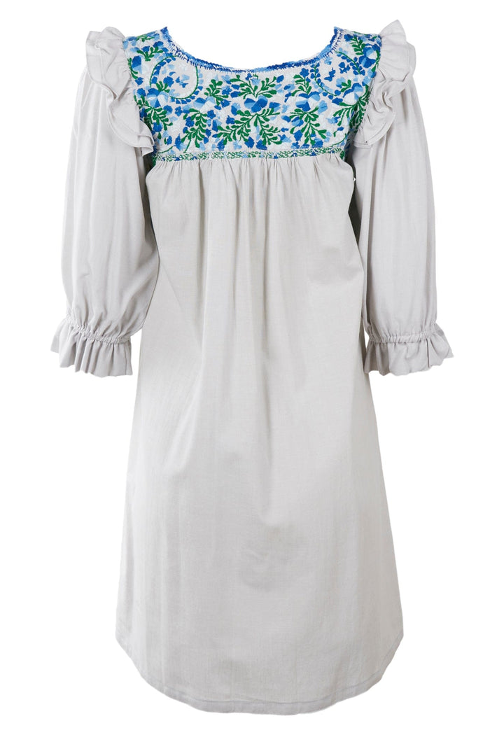 Fernanda Short Dress Dress Extra Small Fernanda Colinas Azul Brillante y Verde