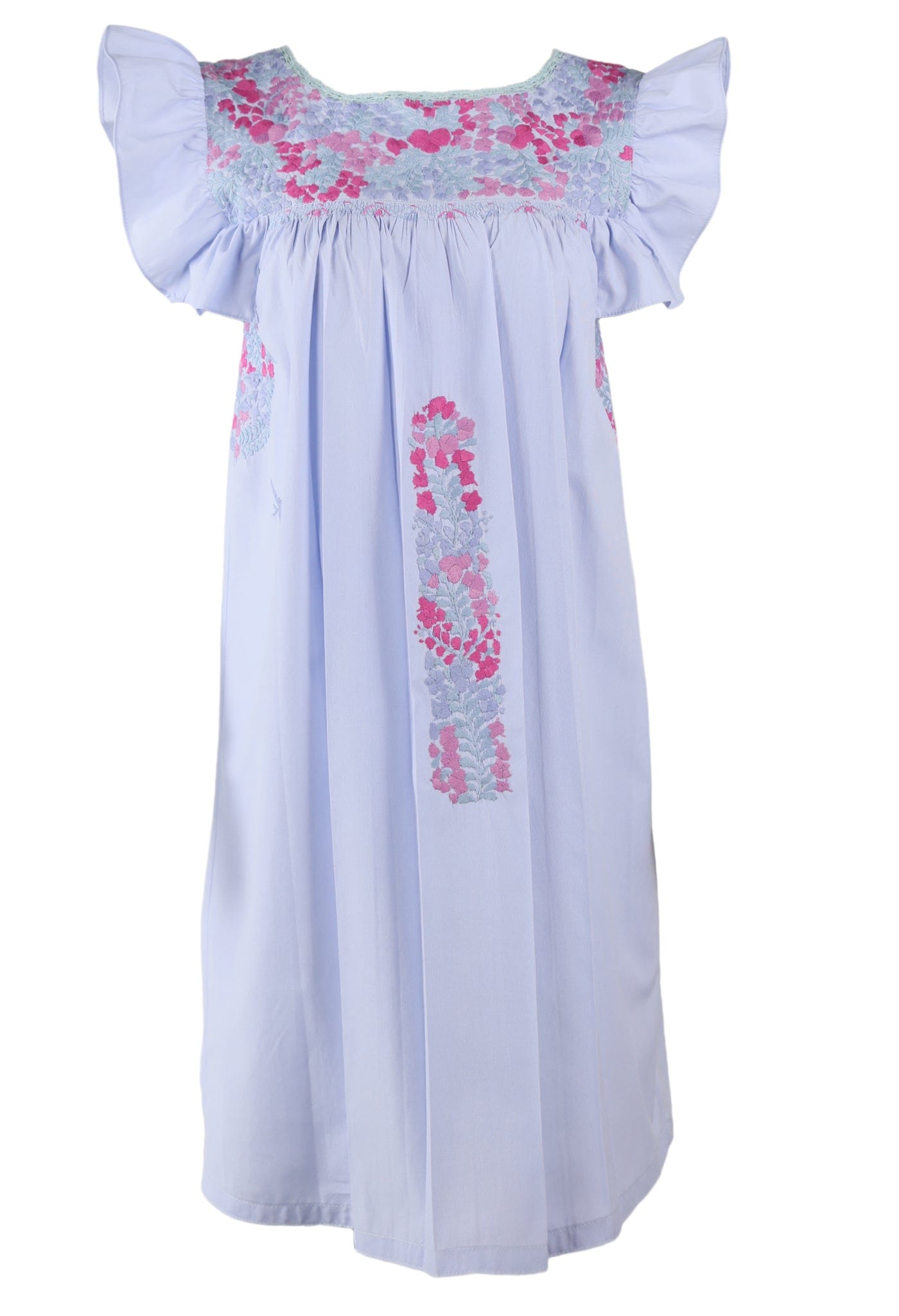 Soledad Short Dress Dress Soledad Prendo Lavanda Celeste Fucsia y Rosa