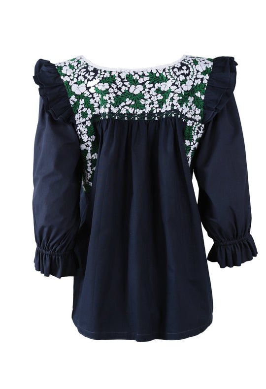 Fernanda Blouse Blouse Fernanda Lago Nieve y Verde